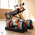 Nastaviteľná sada činiek XTREXO 2 x 5 kg viacfarebná 15
