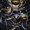 Pánske šortky Ground Game MMA Oni Samurai black 22SHORMMASAM3 7