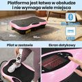 Vibračná platforma Extralink Moonwalk Spin Move black/pink 15