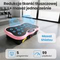 Vibračná platforma Extralink Moonwalk Spin Move black/pink 16