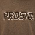 Pánska mikina PROSTO Checked Hoodie dark brown 4