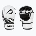 Overlord Sparring MMA grapplingové rukavice z prírodnej kože biele 101003-W/M
