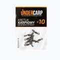 Rýchlovýmenné kaprové obratlíky UNDERCARP čierne UC55