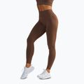 Dámske fitness legíny BeShaped Gym Queen brown