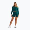 Dámsky fitness top BeShaped Power Up! LS dark green 2