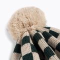 Detská zimná čiapka KID STORY Merino green chessboard 3