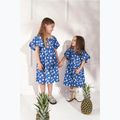 Detské šaty KID STORY Lniana blue meadow 5