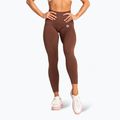 Dámske legíny Gym Glamour Basic Scrunch brown