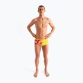 Pánske plavecké boxerky SWEEP Aqua Kraken pink/yellow 2