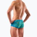 Pánske plavecké boxerky SWEEP Aqua Hippos black/yellow/green 2