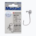 Mustad Micro jigová hlava 3 ks veľkosť 1 strieborná PDF-729-015-001