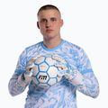 Brankárske rukavice Football Masters Invictus X PRO white/blue 4