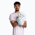 Brankárske rukavice Football Masters Invictus X white/blue 2