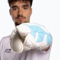 Brankárske rukavice Football Masters Invictus X white/blue 3