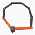 Zámok na bicykel GERDA Fold 1200W Neo folding black/orange 2