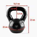 Kettlebell HMS KNV12 12 kg čierny 3