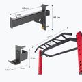 Skládacia posilňovacia klietka HMS KLT23 red/black 8