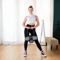 Automatické koliesko na cvičenie brušných svalov s oporou HMS KA10 čierna 16