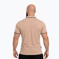 Pánske polo tričko Octagon Legion Tipped Small Logo 3D Polo beige 2