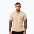 Pánske polo tričko Octagon Legion Small Logo 3D Polo beige