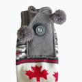 Vyhrievané papuče Glovii GQ4 biela/červená/sivá s ponožkami 6