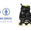 Powerslide pánske kolieskové korčule Imperial One 80 black/yellow 908376 16