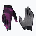 Pánske cyklistické rukavice Leatt MTB 1.0 GripR fialové
