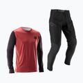 Detský cyklistický komplet  Leatt Ride Kit MTB 1.0 dusty red