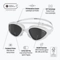 Plavecké okuliare BuddySwim Ozean white / smoke 2