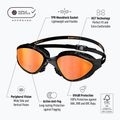 Plavecké okuliare BuddySwim OzeanX Mirror black / orange 8