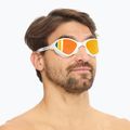 Plavecké okuliare BuddySwim OzeanX Mirror white / orange 2