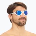 Plavecké okuliare BuddySwim OzeanX Mirror white/blue 7