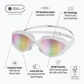 Plavecké okuliare BuddySwim OzeanX Mirror white / iridium 4