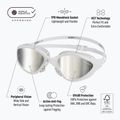 Plavecké okuliare BuddySwim OzeanX Mirror white / silver 7