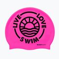 Plavecká čiapka BuddySwim LLS2 Silicone pink