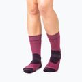 Dámske ponožky Bridgedale Heavyweight Performance Boot Original berry/plum 5