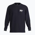 Pánske tričko s dlhým rukávom Arcteryx Kragg SL Cotton Bird Tile black / arctic silk