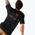 Pánske tričko Arcteryx Kragg Sl Cotton Bird Word 24k black 4