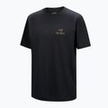 Pánske tričko Arcteryx Kragg Sl Cotton Bird Word 24k black 5