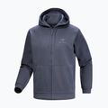 Pánska trekingová flísová mikina Arcteryx Emblem Fleece Full-Zip Hoody dark stratus 6