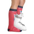 Detské lyžiarske ponožky Darn Tough Magic Mountain OTC Midweight with Cushion w/ Padded Shin raspberry 4