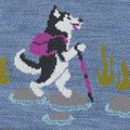 Dámske ponožky Darn Tough Critter Club Micro Crew Cushion bark 2