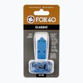 Píšťalka so šnúrou Fox 40 Classic Safety modrá 2