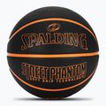 Basketbalová lopta Spalding Phantom basketball black/orange veľkosť 6