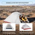Trekingový stan 3 - miestny Naturehike Updated Cloud Up 3 light grey/red 10
