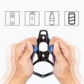 Košík na fľašu na bicykel Rockbros 31210007 Water Bottle Holder black/blue 4