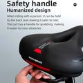 Sedlo na bicykel Rockbros AQ-6090 black/red 5