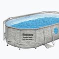 Bestway Power Steel Swim Oválny bazénový set série Vista 427 x 250 cm sivý 2