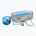 Bestway Power Steel Swim Oválny bazénový set série Vista 427x250 cm sivý 7