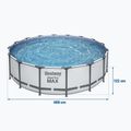 Bestway Steel Pro Max Pool Set 5612Z 488 x 122 cm sivá 5